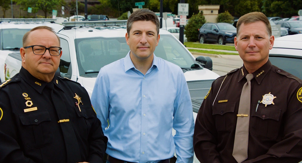 Bryan Steil and Police Officers